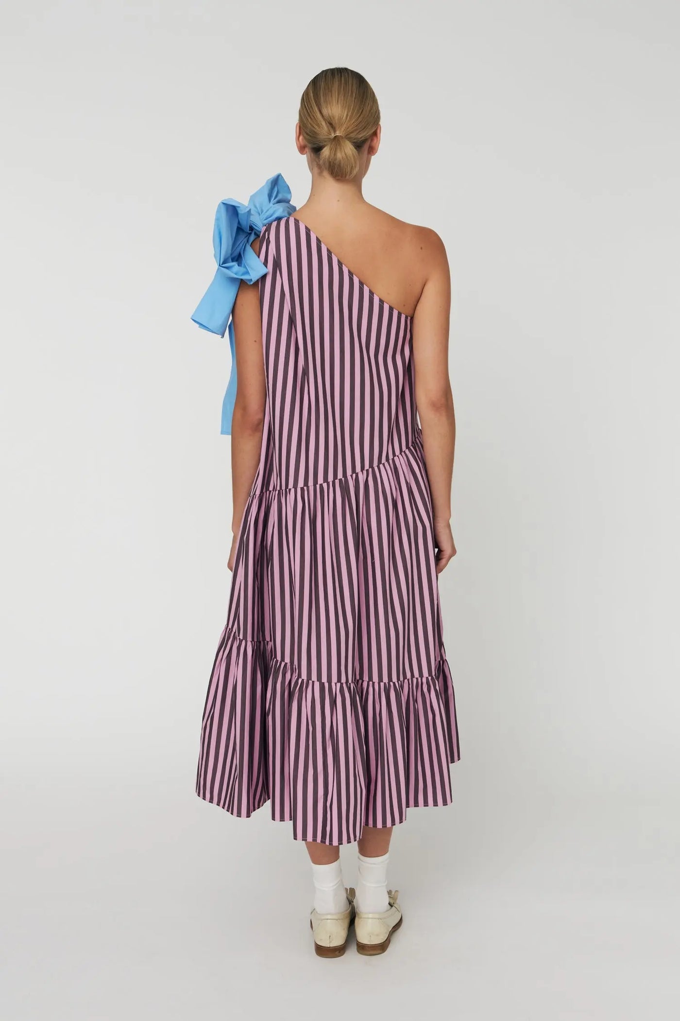Striped Bow Midi