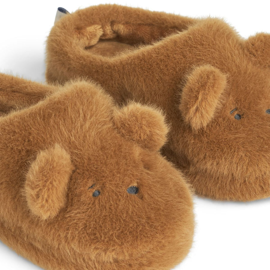 Aviaja Bear Slippers - Golden Caramel