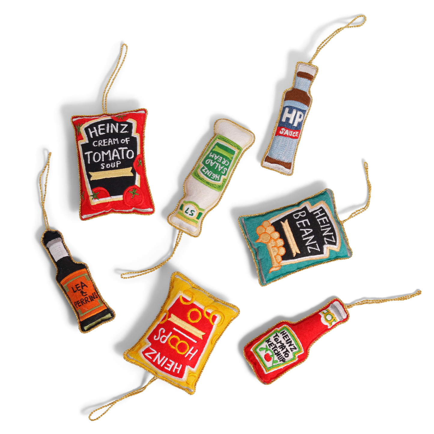 Heinz Beanz Embroidered Christmas Decoration, 10cm