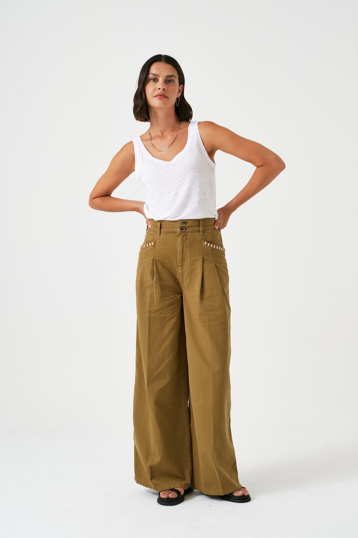 Isabella Jeans - Olive