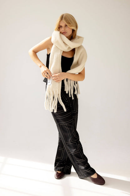 The Reykjavik Scarf - 100% Recycled - Pebble Beige
