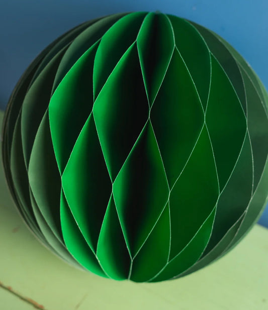 Honeycomb Paper Decoration - Green