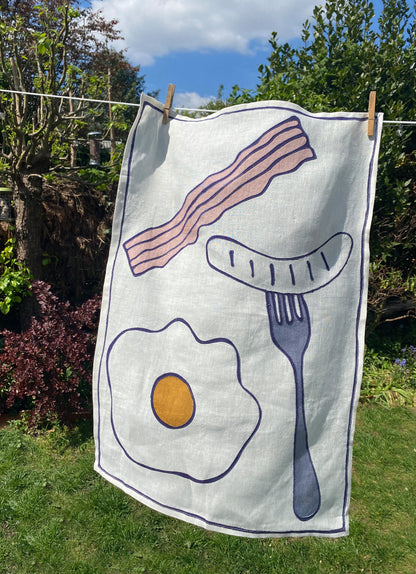 Bacon & Eggs  Tea Towel