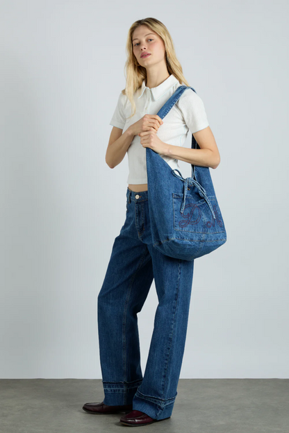 Denim Sling Bag