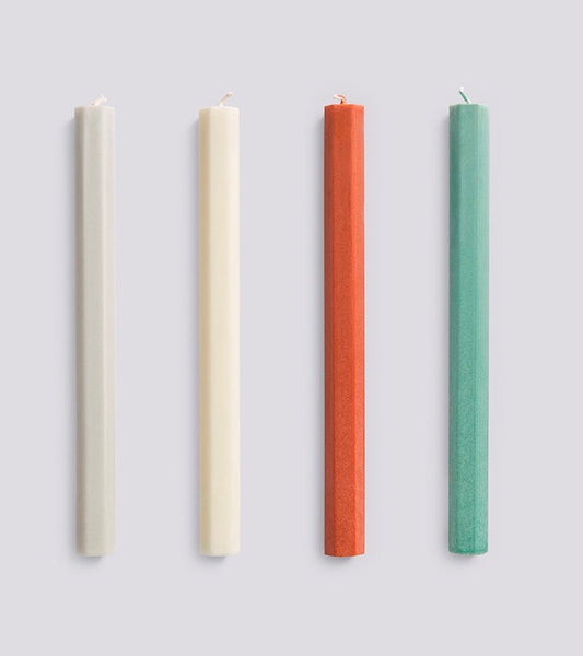 Hexagon Candle Set Of 4 - Forest