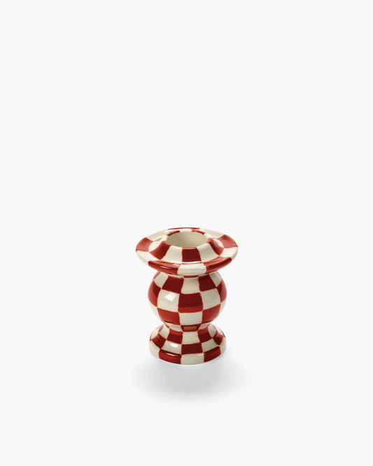 Candle Holder No.2 - Red/White