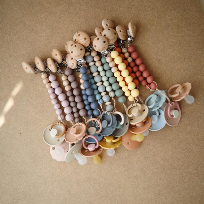 Hall Pacifier Clip - Redwood