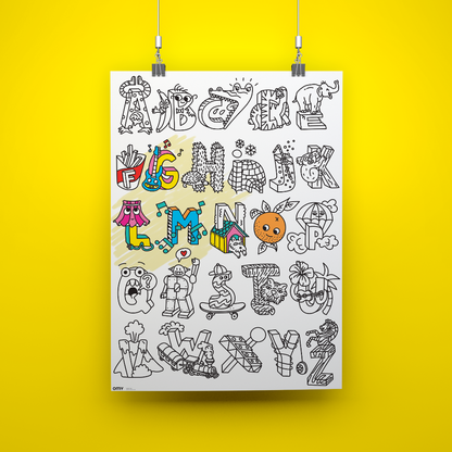 Giant Colouring Poster - ABC