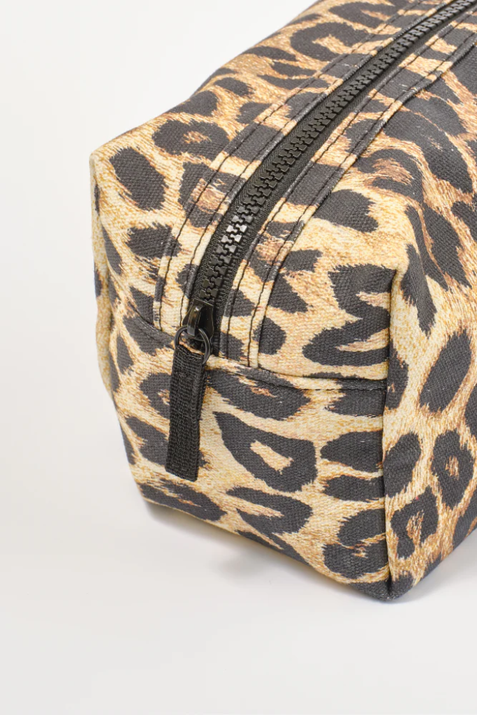 Leopard Print Make Up Bag