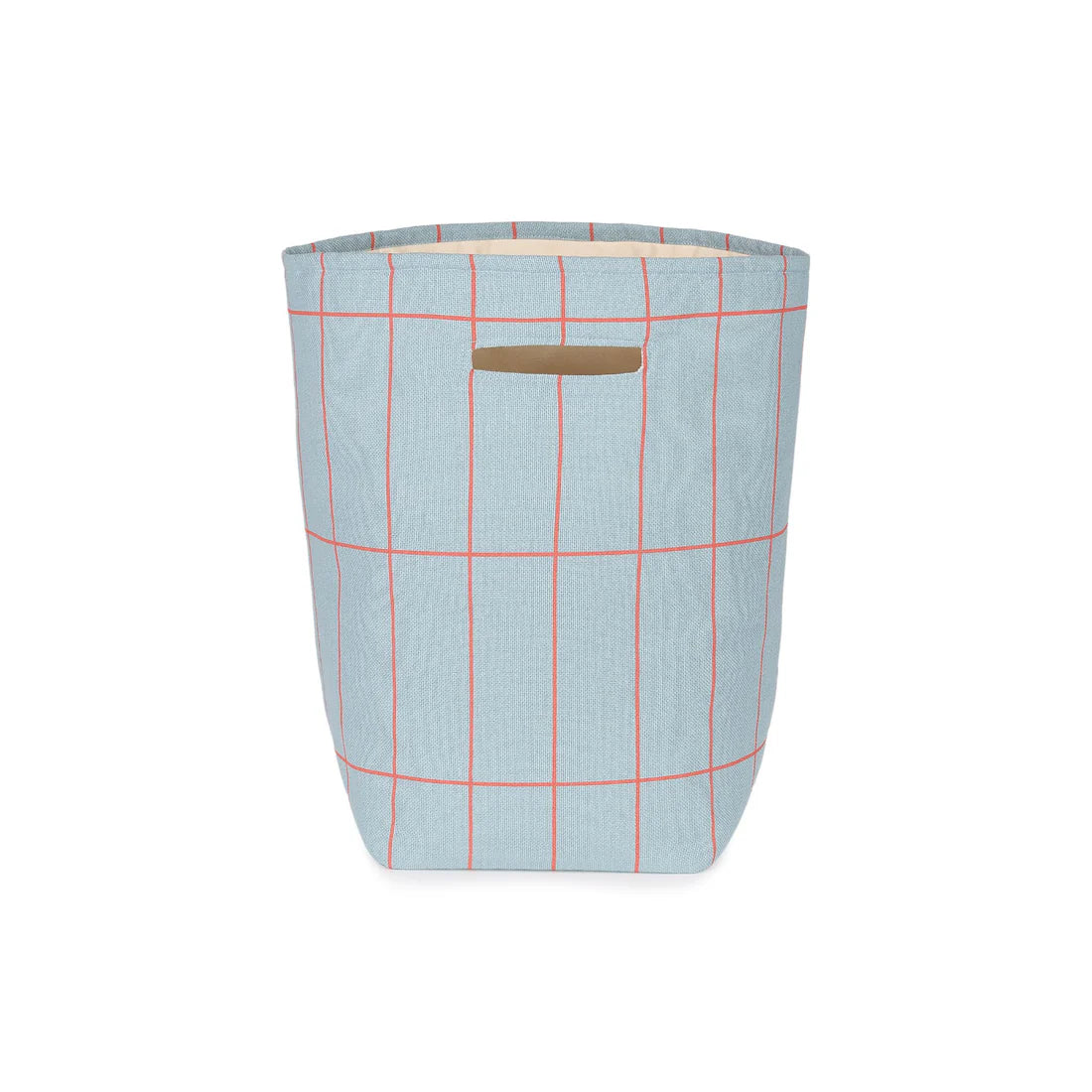 Large Storage Basket - Blue Grid