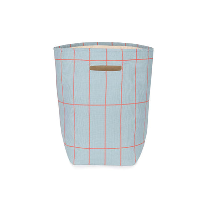 Large Storage Basket - Blue Grid