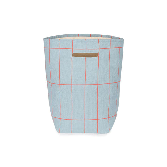 Large Storage Basket - Blue Grid