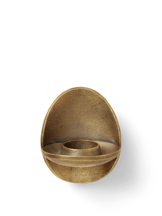 Agapé Wall Tealight Holder - Brass Finish