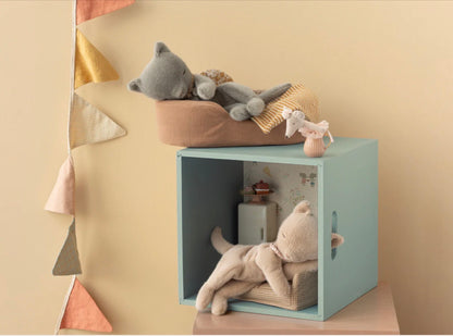 Maileg Sleeping Kitten - Cream Peach