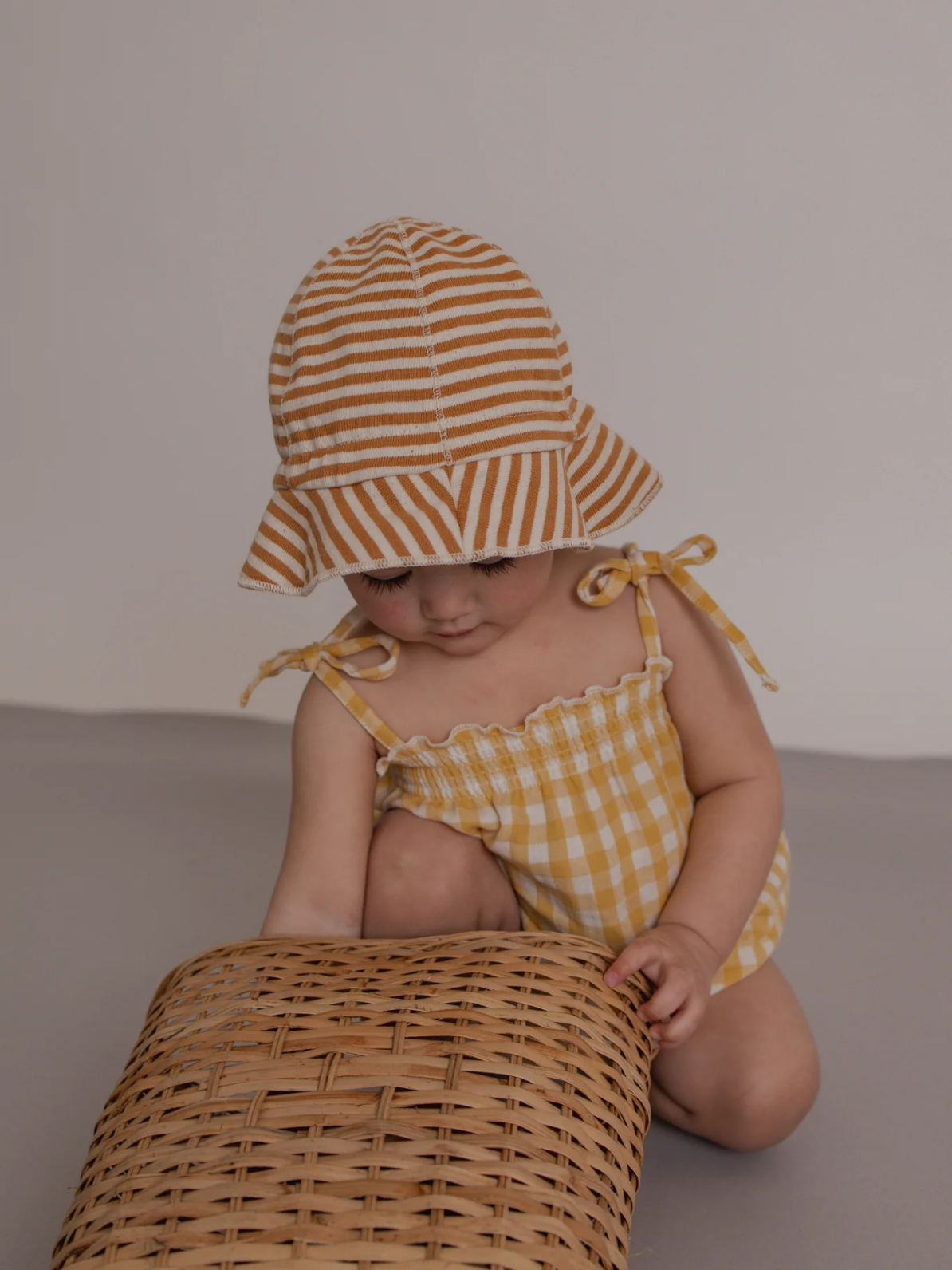 Copper Stripes Sun Hat