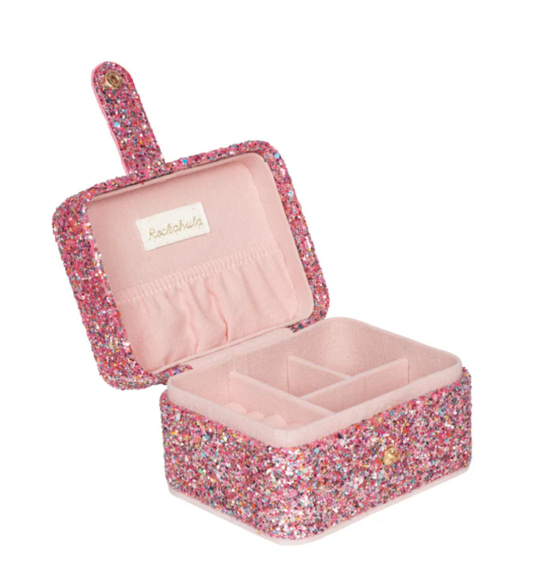 Confetti Glitter Jewellery Box - Pink