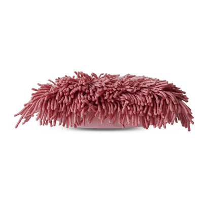 Rugged Wooled Cushion -  Pink