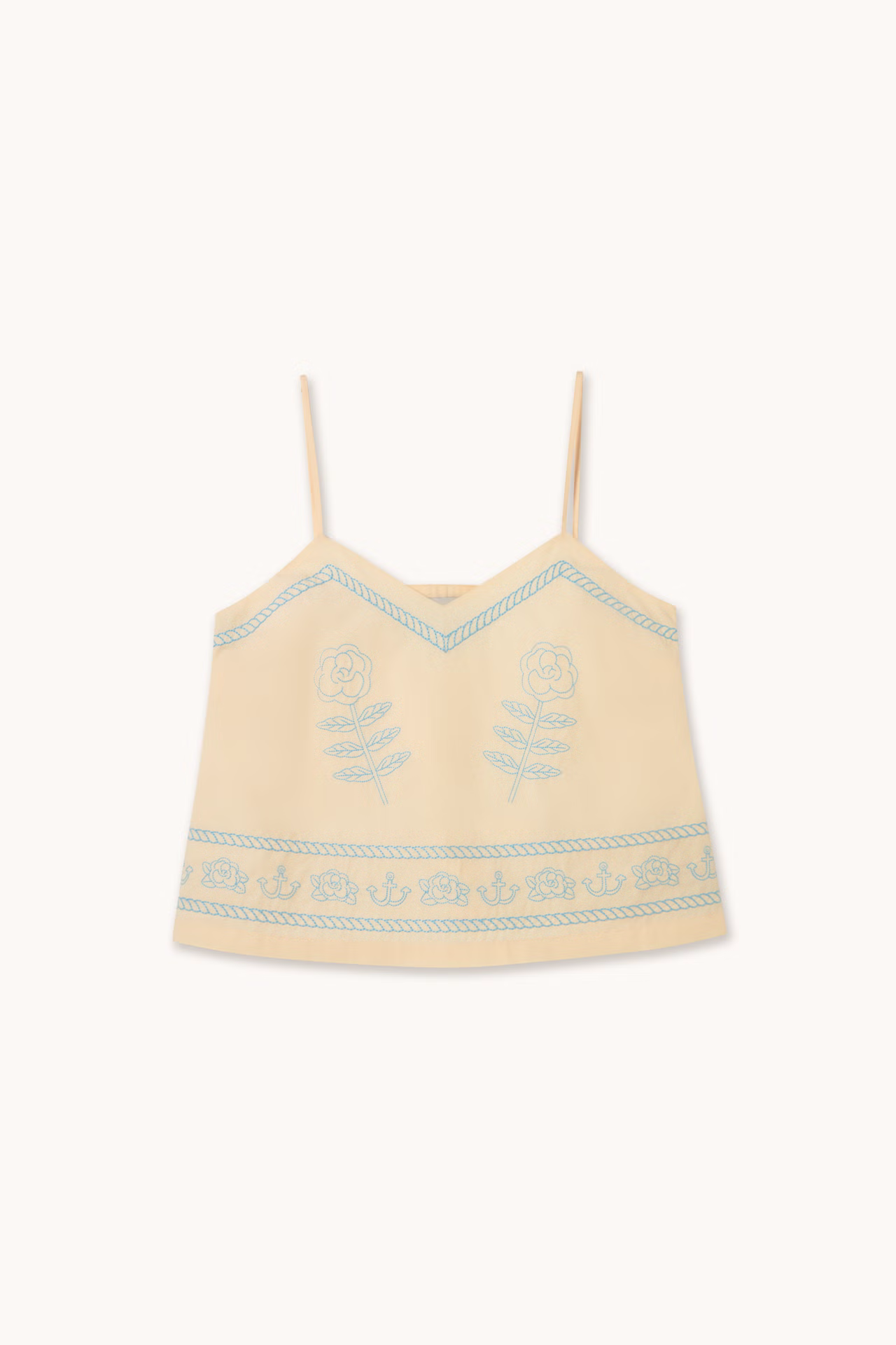 Embroidered Off Light Cream