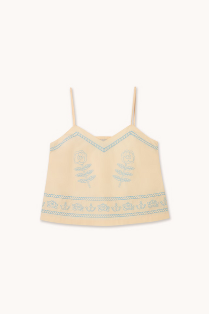 Embroidered Off Light Cream
