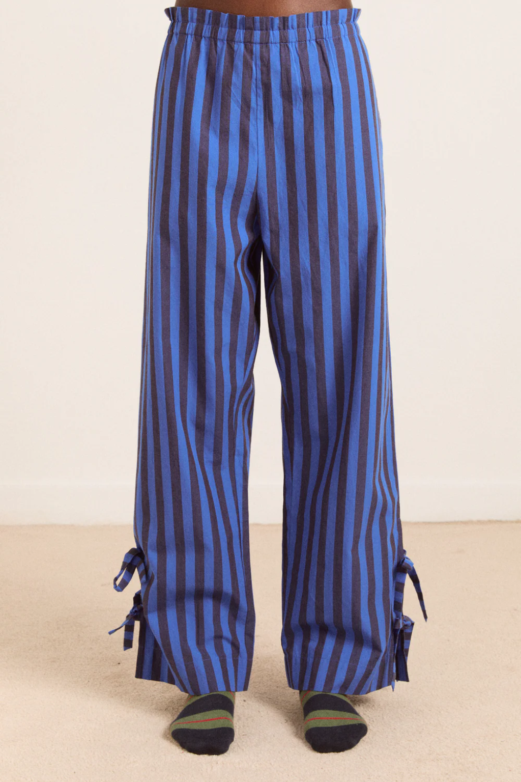 Floki Pj Set - Chocolate & Blue Stripe