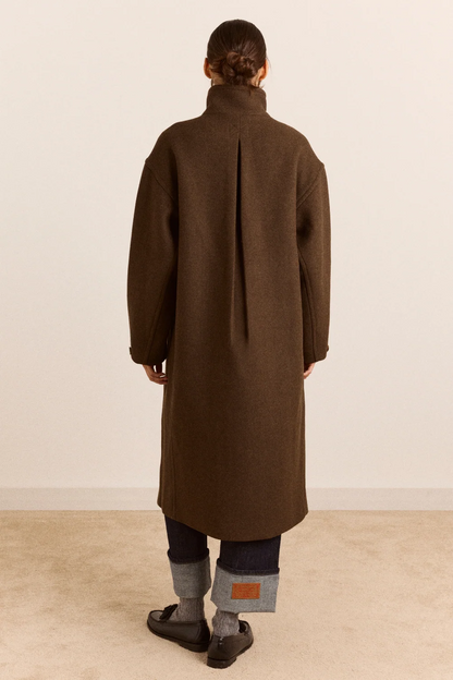 Agnes Wool Coat - Chocolate