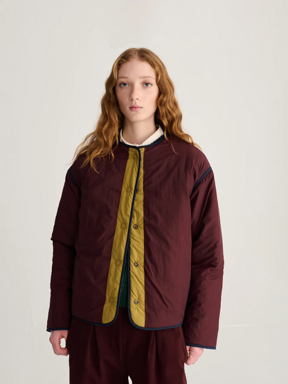 Colour-block Light Padded Reversable Jacket