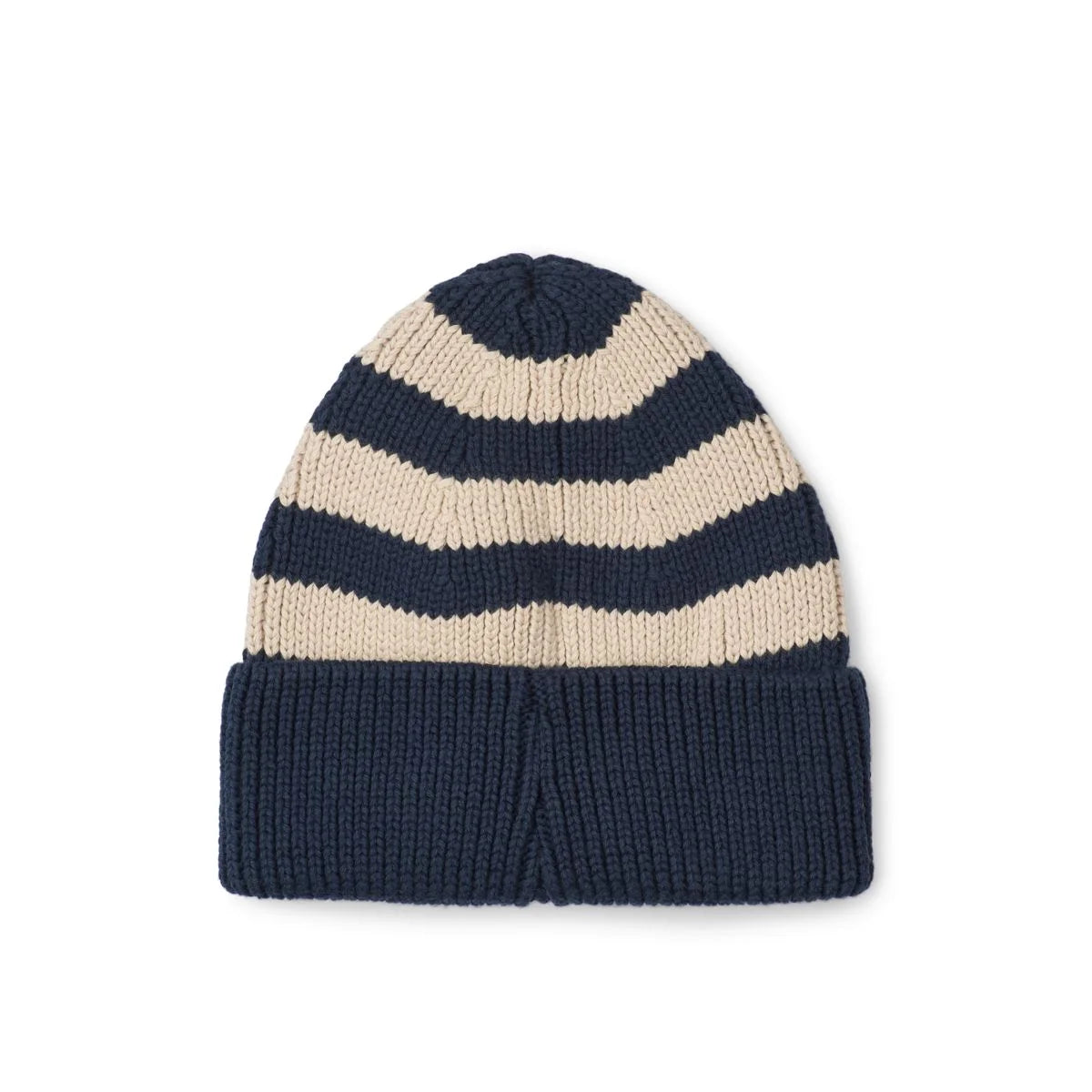 Ezra Beanie - Classic Navy & Cream Stripe