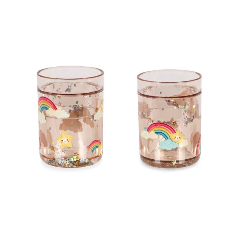 Glitter Cups 2 Pack - Rainbow