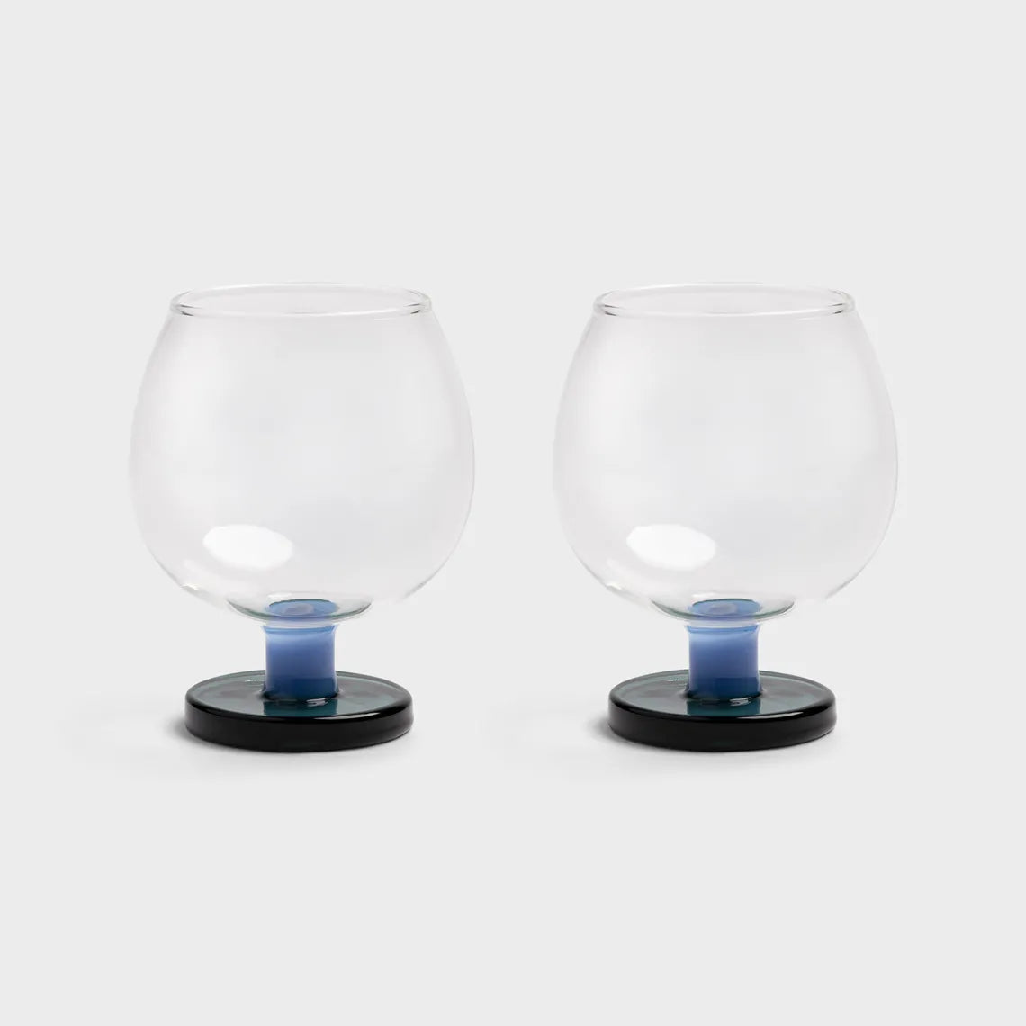 Glass Cantine Large Blue - Set Of 2