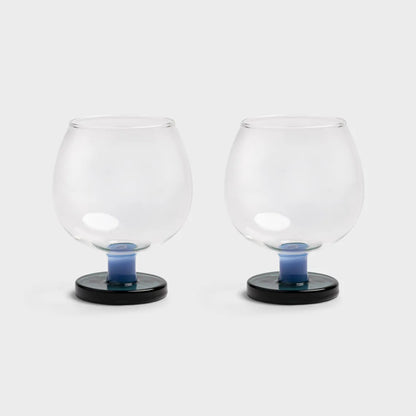 Glass Cantine Large Blue - Set Of 2