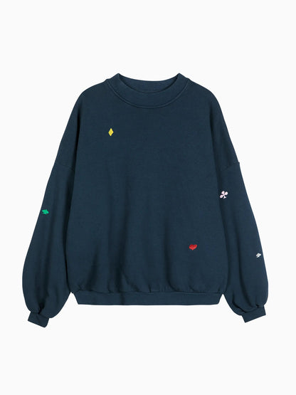 Navy Relaxed Sweatshirt