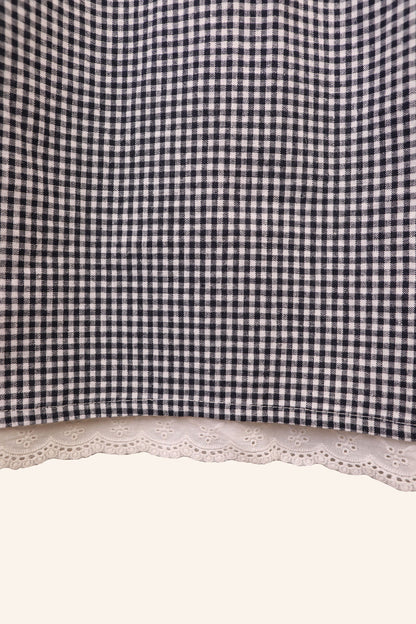 Mahonia Dress - Navy Gingham