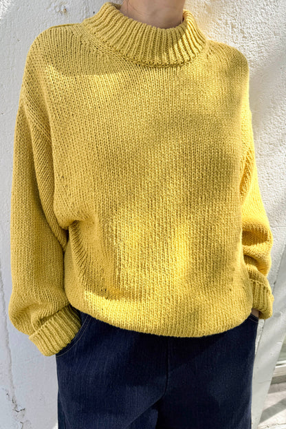 Zoe Cotton Sweater (2XS/S - 2M/L): Dijon / 2XS/S - 2M/L