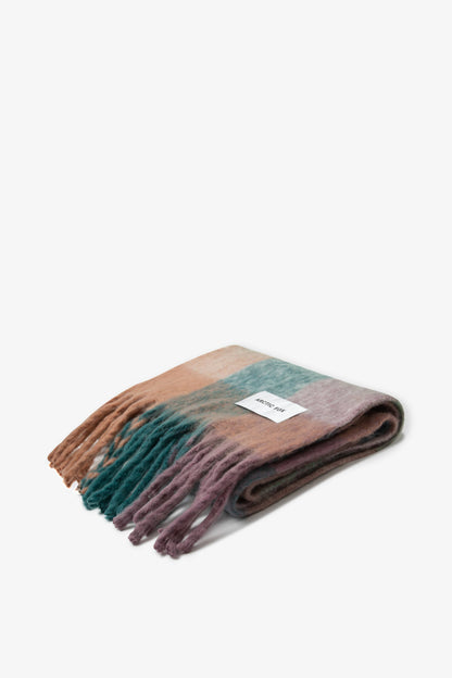 The Reykjavik Scarf - 100% Recycled - Purple Check - AW25
