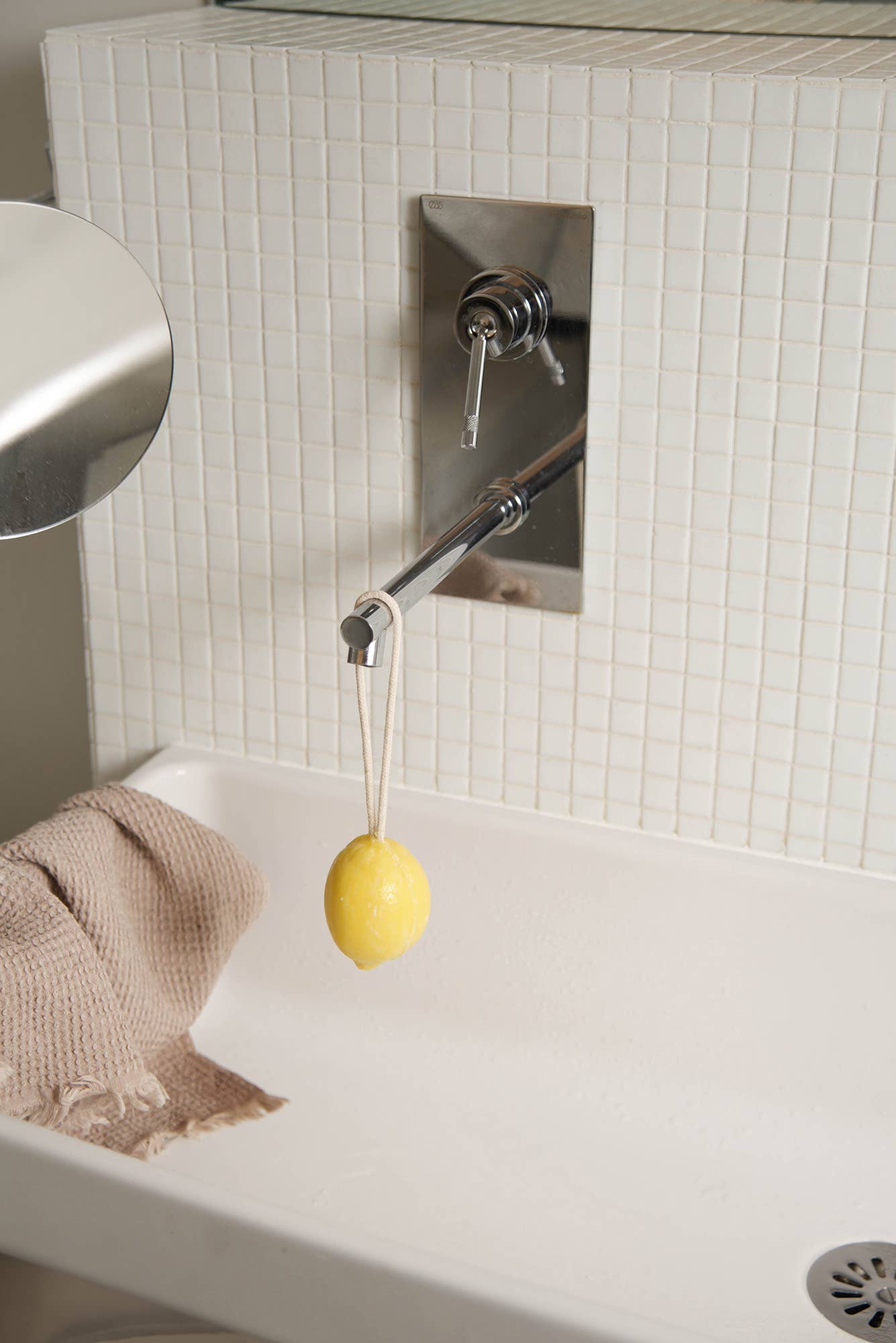 Lemon Yellow Soap With Rope