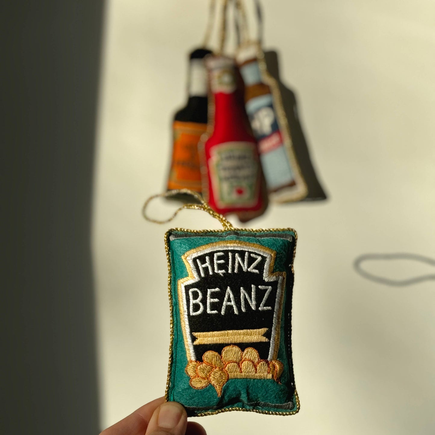 Heinz Beanz Embroidered Christmas Decoration, 10cm