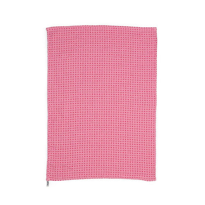 Recycled Materials Tea Towel 2 Pack:  Pink