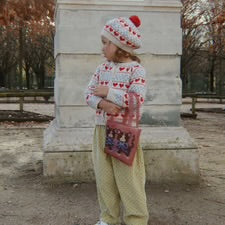 Belou Knit Beret - Heart