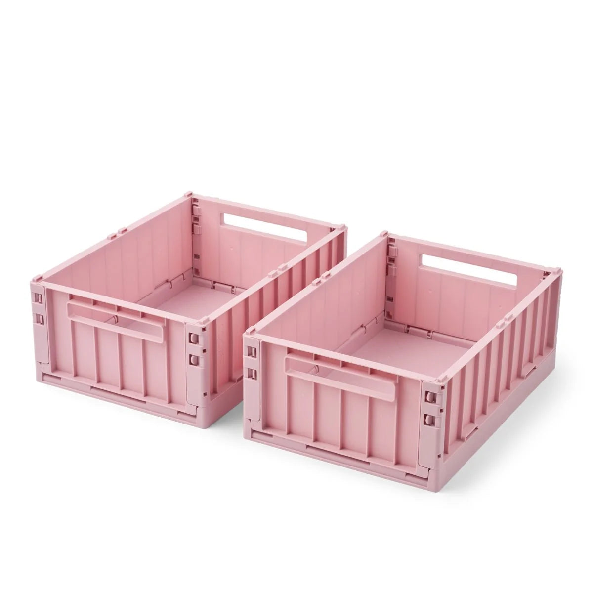 Weston Medium Storage Crate Pack of 2 - Rose Blush