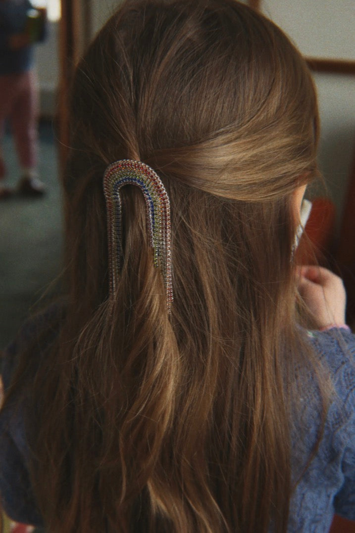 Sparkly Rainbow Hair Clip