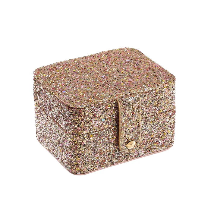 Confetti Gold Glitter Jewellery Box