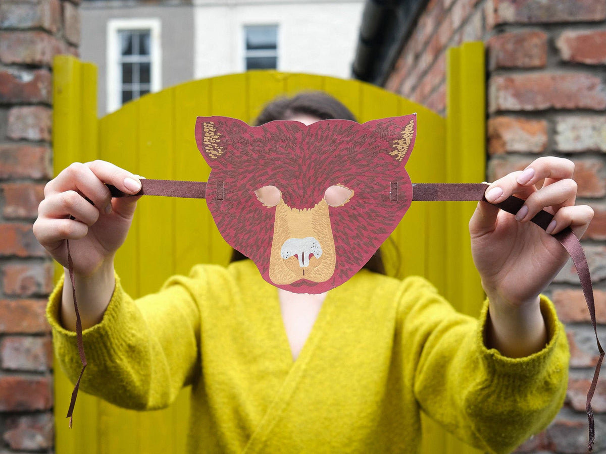 UK/EU: Bear Mask Greeting Card