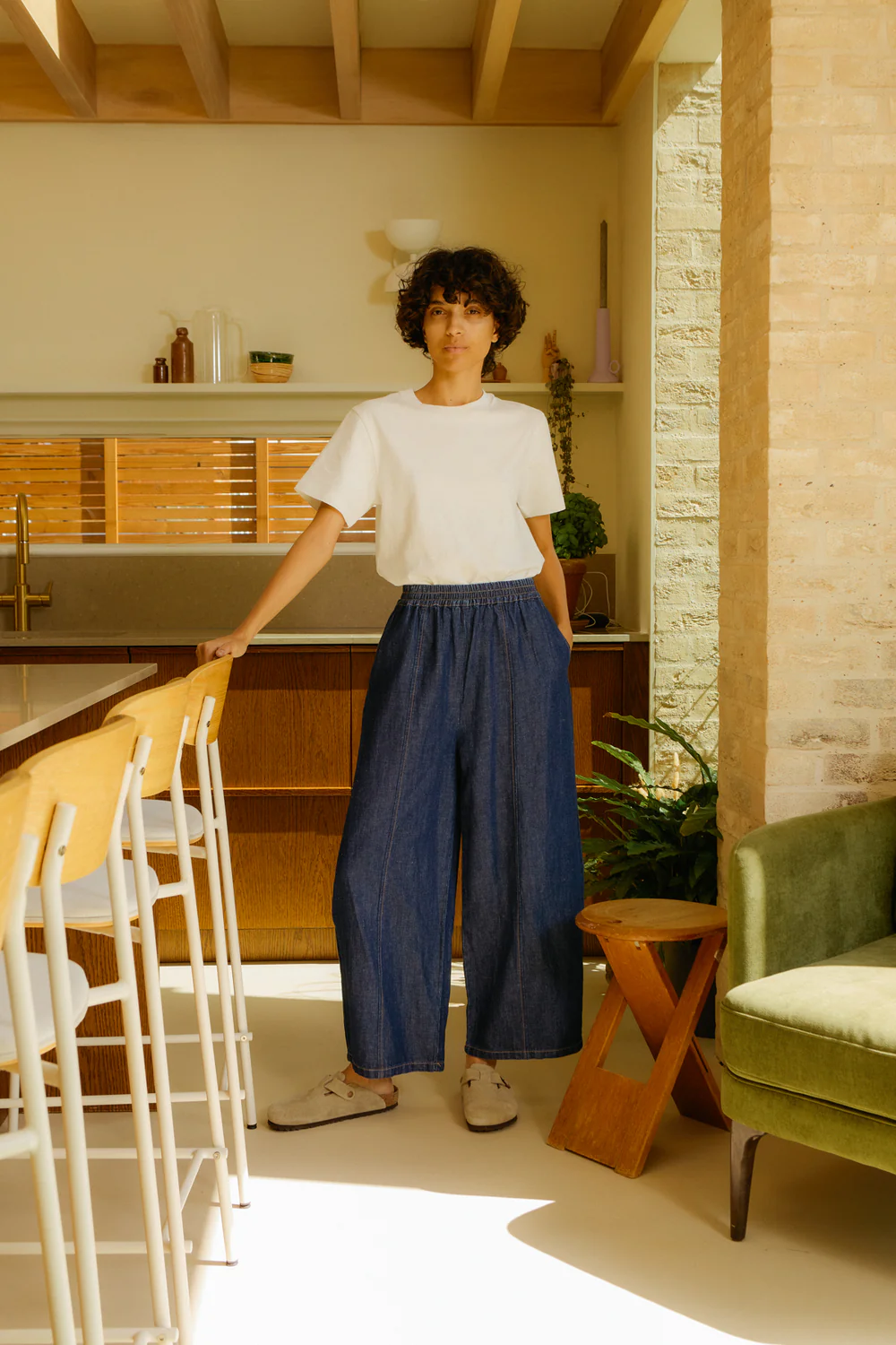 Grant Trouser - Denim Chambray