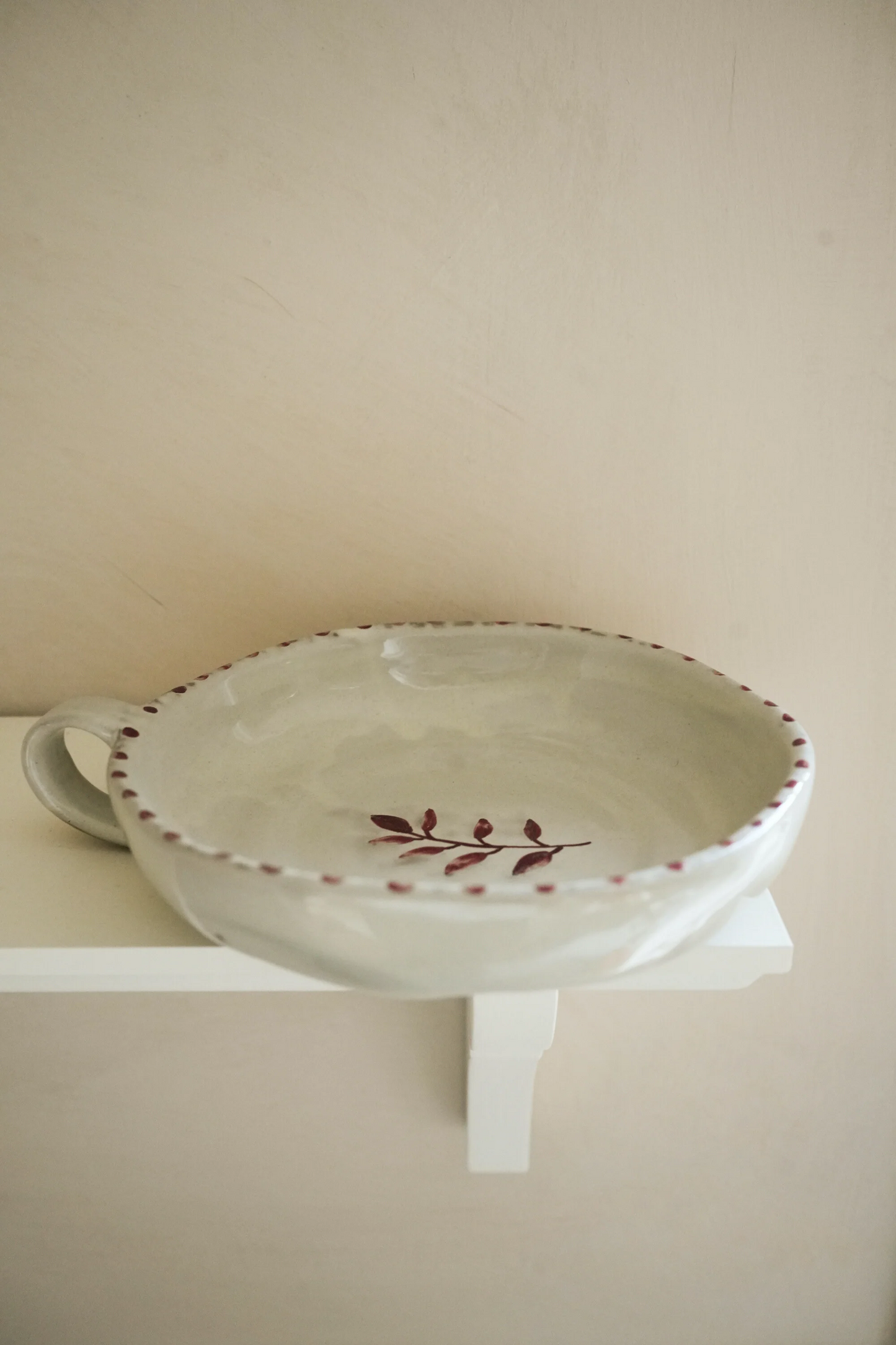 Hand painted Botanic Stripe Dish