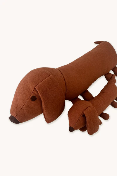 Gommu Small Soft Dog - Small Plush Dog Toy: Choco