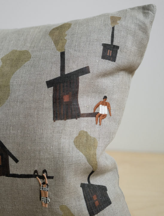 Sauna Embroidered Cushion