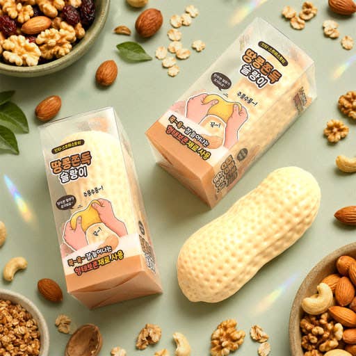 Peanut Mochi Squishy – Soft & Satisfying Stress Relief Toy