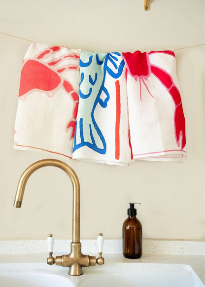 Crab Tea Towel