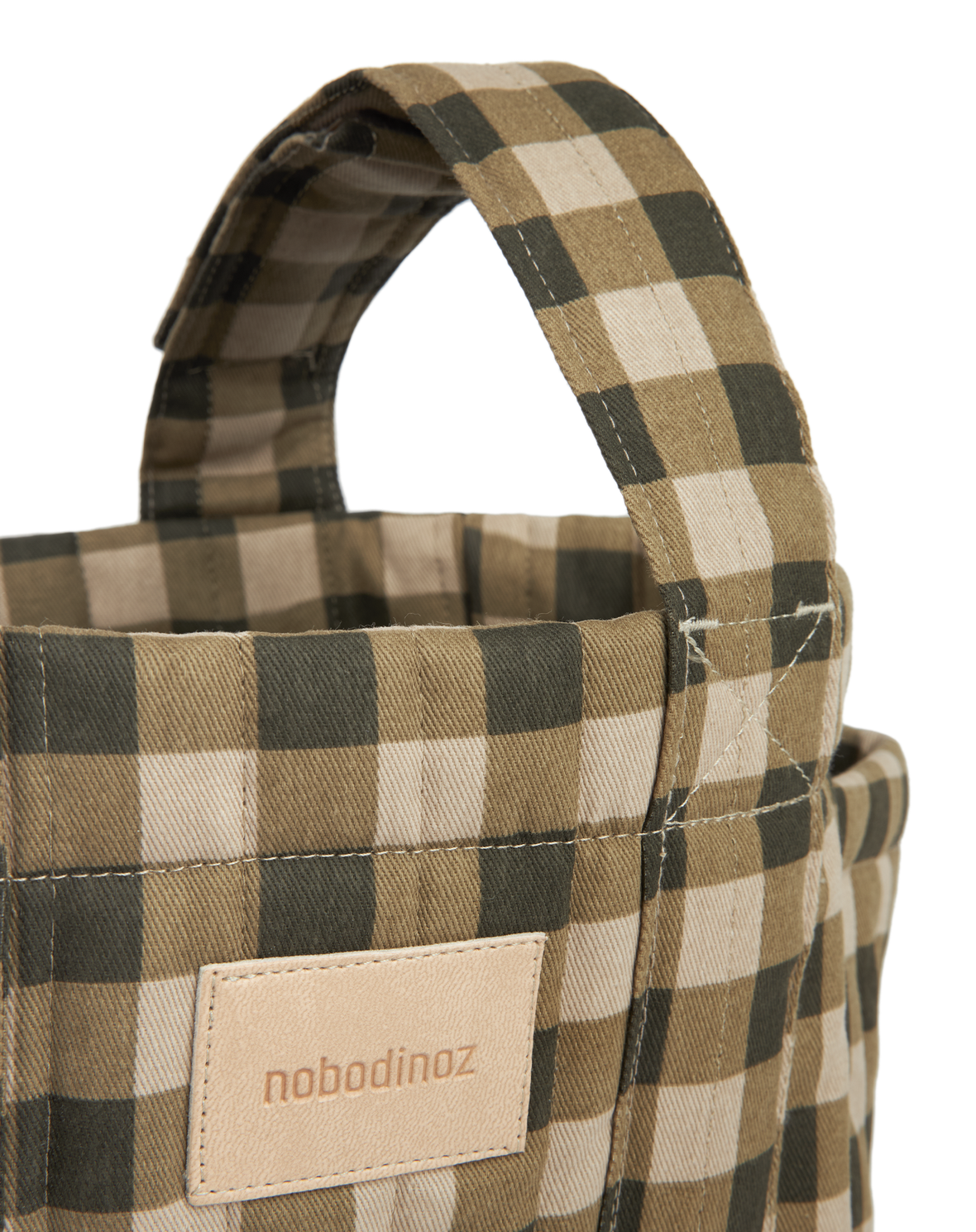 Hyde Park Stroller Organiser - Green Checks