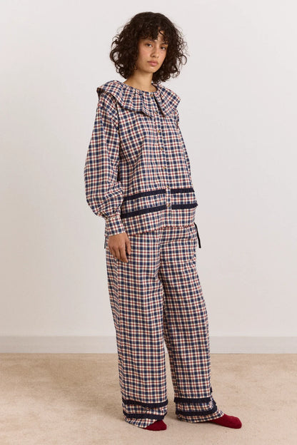 Aletta PJ Set - Cherry Navy Check